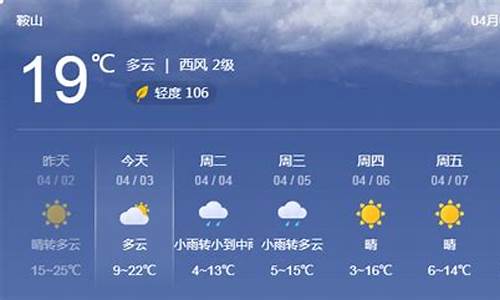 鞍山天气2345天气预报_鞍山天气预报网