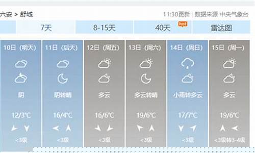 舒城天气预报全天查询_舒城天气预报